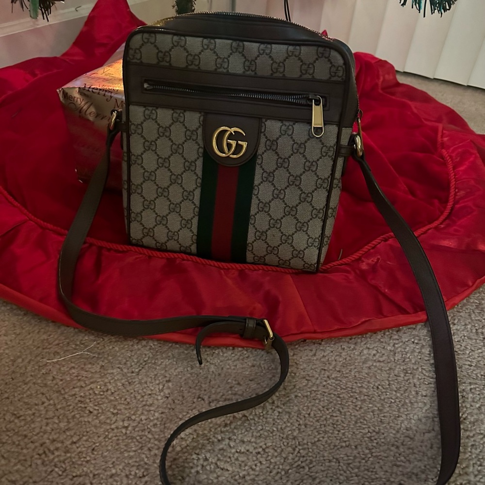 Authentic Gucci Ophidia Messenger Bag GG coated canvas